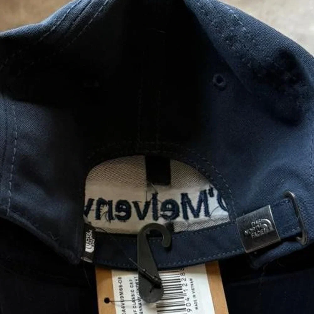 The North Face O'Melveny Navy Blue Polyester Adjustable Baseball Cap Hat NWT
